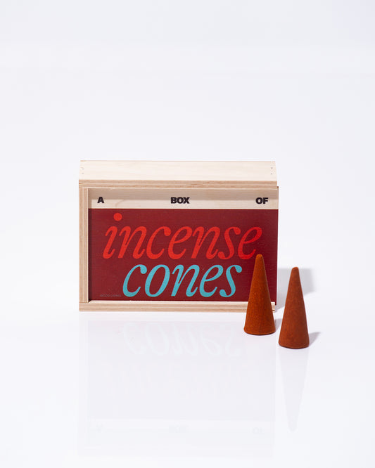 A BOX OF  "INCENSE CONES"